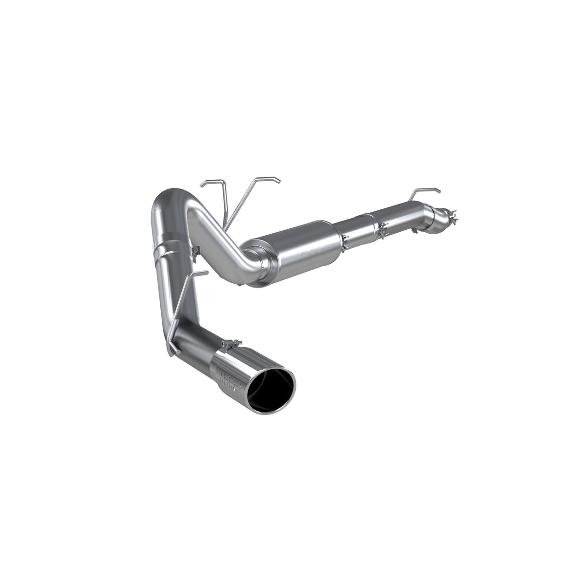 MBRP MBRP 2011 2016 Ford F-250 350 450 6.2L V8 Super Crew Cab T409 Stainless Steel 4 Resonator Back Single Side Exit S5246409 | S5246409