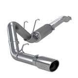 MBRP MBRP 2017 2026 Ford F250 F350 Super Crew Cab 6.2L 6.8L  7.3L Aluminized Steel 4 Resonator Back Single Side Street Version S5247AL | S5247AL