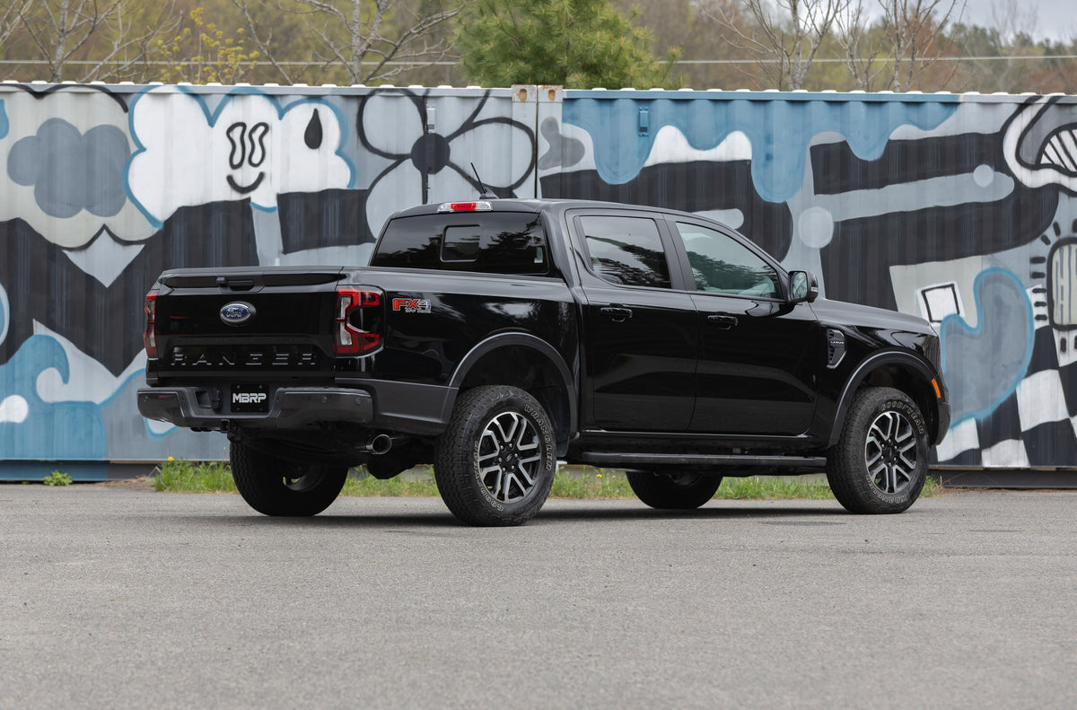 MBRP MBRP 2024 2024 Ford Ranger 2.3L EcoBoost Black-Coated Aluminized Steel 3 Cat-Back Single Side Exit S5269BLK | S5269BLK
