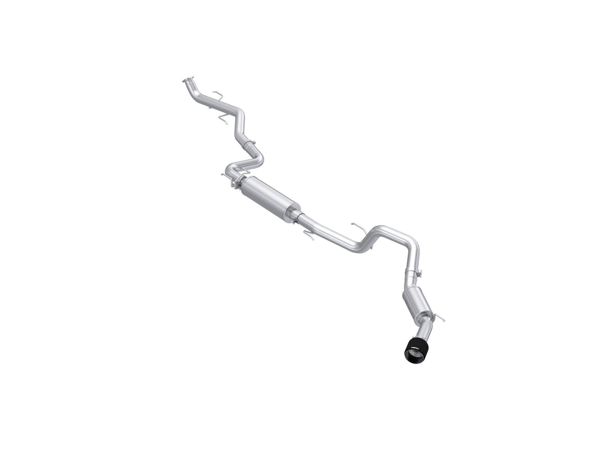 MBRP MBRP 2024 2026 Toyota Tacoma 2.4L (Excl. Leaf Spring Trucks) T304 Stainless Steel 3 Cat-Back Single Side Exit with Carbon Fiber Tip S53233CF | S53233CF