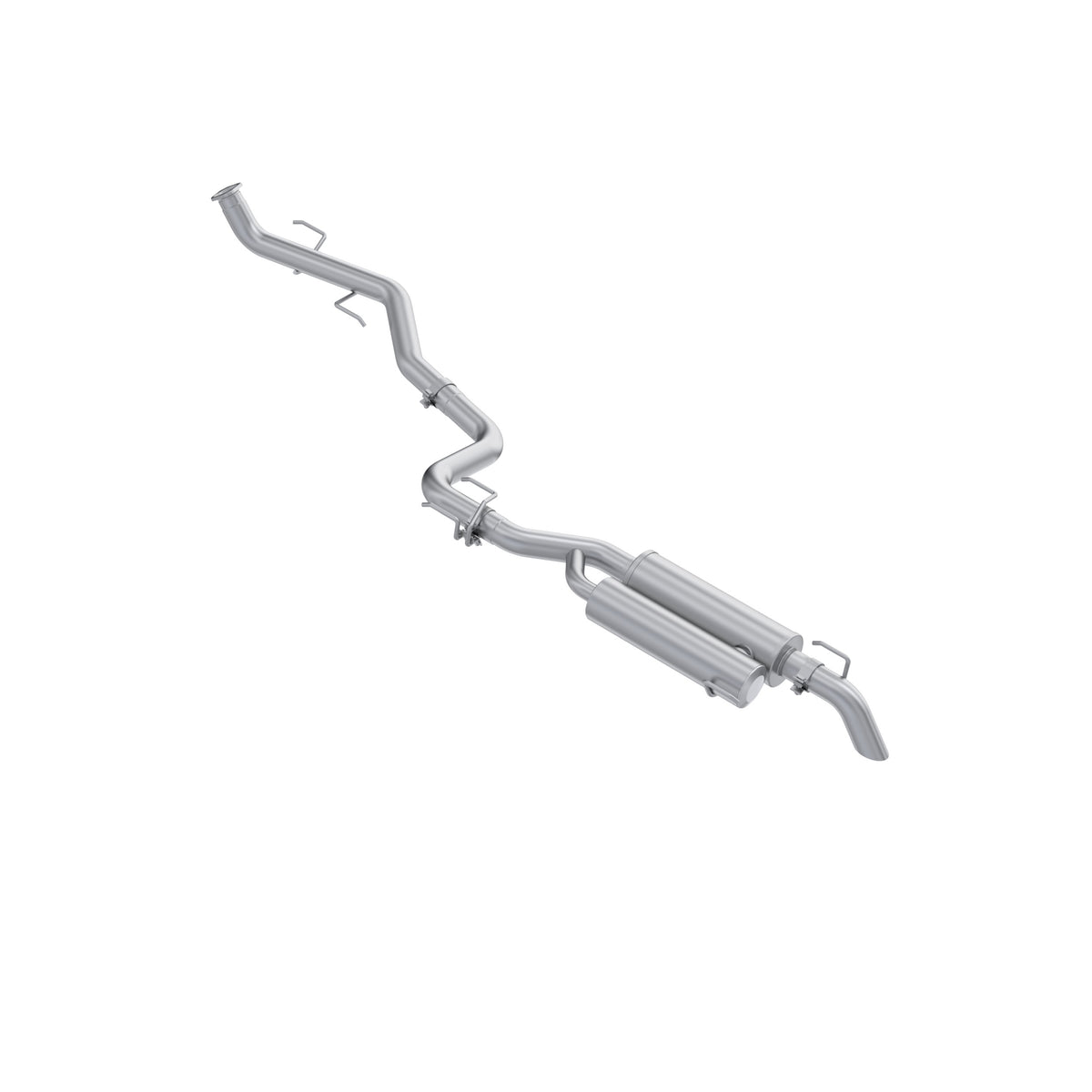 MBRP MBRP 2024 2026 Toyota Tacoma 2.4L T304 Stainless Steel 3 Cat-Back Pre-Axle Turn Down S5325304 | S5325304