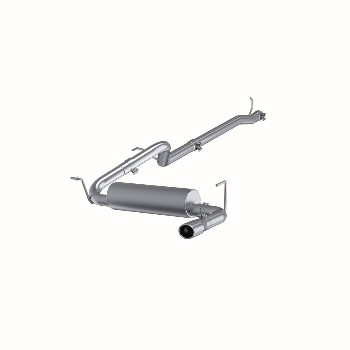 MBRP MBRP 2012 2018 Jeep Wrangler Rubicon (JK) 3.6L 2dr 4dr Aluminized Steel 2.5 Cat Back Single Rear Exit S5526AL | S5526AL