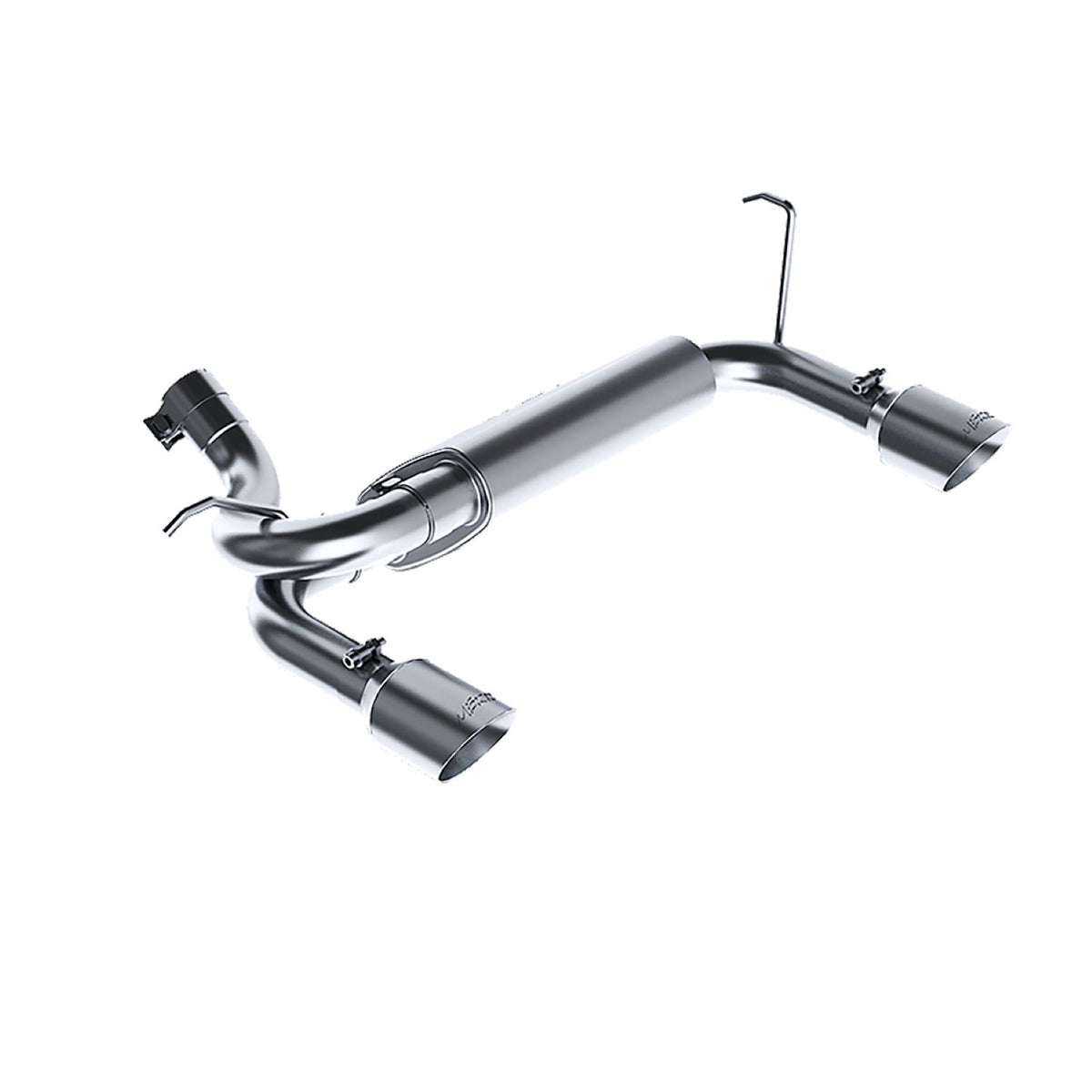 MBRP MBRP 2007 2018 Jeep Wrangler Rubicon (JK) 3.6L 3.8L V6 T409 Stainless Steel 2.5 Axle Back Dual Rear Exit S5528409 | S5528409
