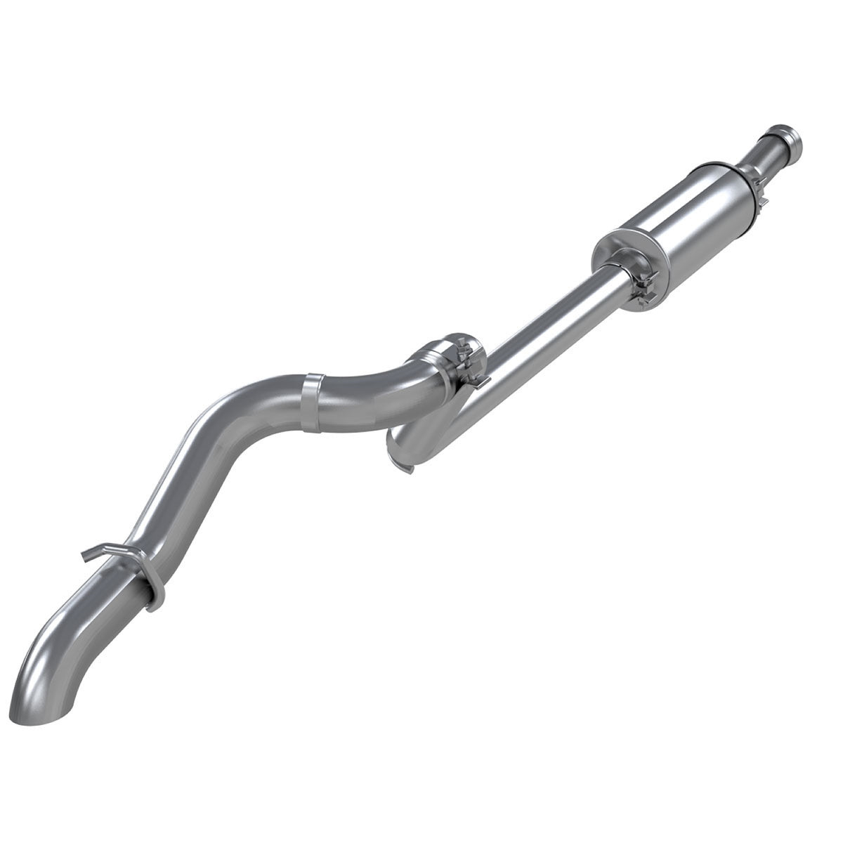 MBRP MBRP 2018 2026 Jeep Wrangler (JL) 2-DR 4-DR 2.0L 3.6L T304 Stainless Steel 2.5 Cat Back Single Rear Exit S5533304 | S5533304