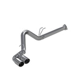 MBRP MBRP 2011 2016 Ford F-250 350 450 6.7L T409 Stainless Steel 4 Filter Back Dual Outlet Single Side S6288409 | S6288409