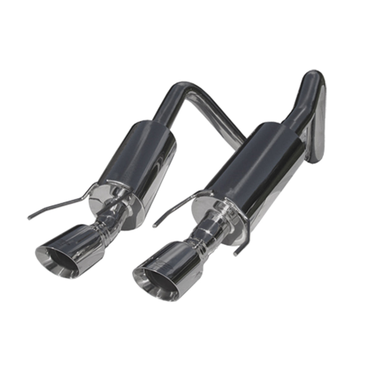 MBRP MBRP 2005 2008 Chevrolet Corvette C6 6.0L 6.2L T304 Stainless Steel 2.5 Dual Muffler Axle Back with Round Dual Wall Tips S7000304 | S7000304