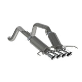 MBRP MBRP 2014 2019 Chevrolet Corvette C7 6.2L T304 Stainless Steel 3 Dual Muffler Axle Back with Quad Dual Wall Tips S7030304 | S7030304
