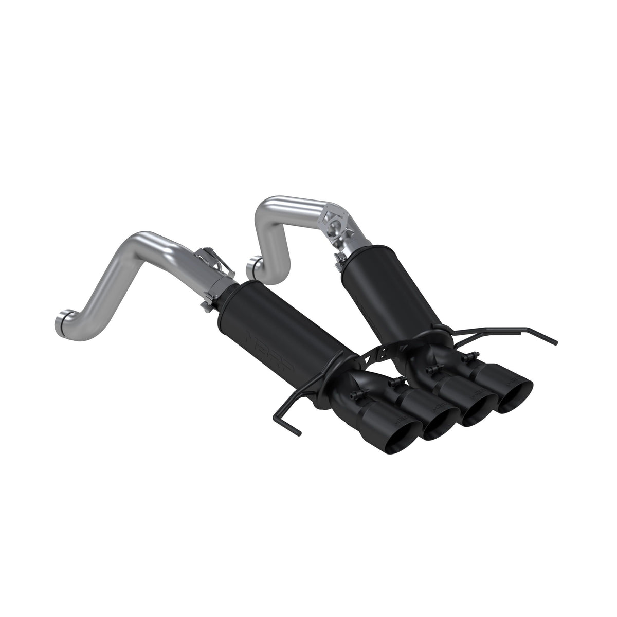 MBRP MBRP 2014 2019 Chevrolet Corvette C7 6.2L Black-Coated Aluminized Steel 3 Dual Muffler Axle Back with Quad Dual Wall Tips S7030BLK | S7030BLK