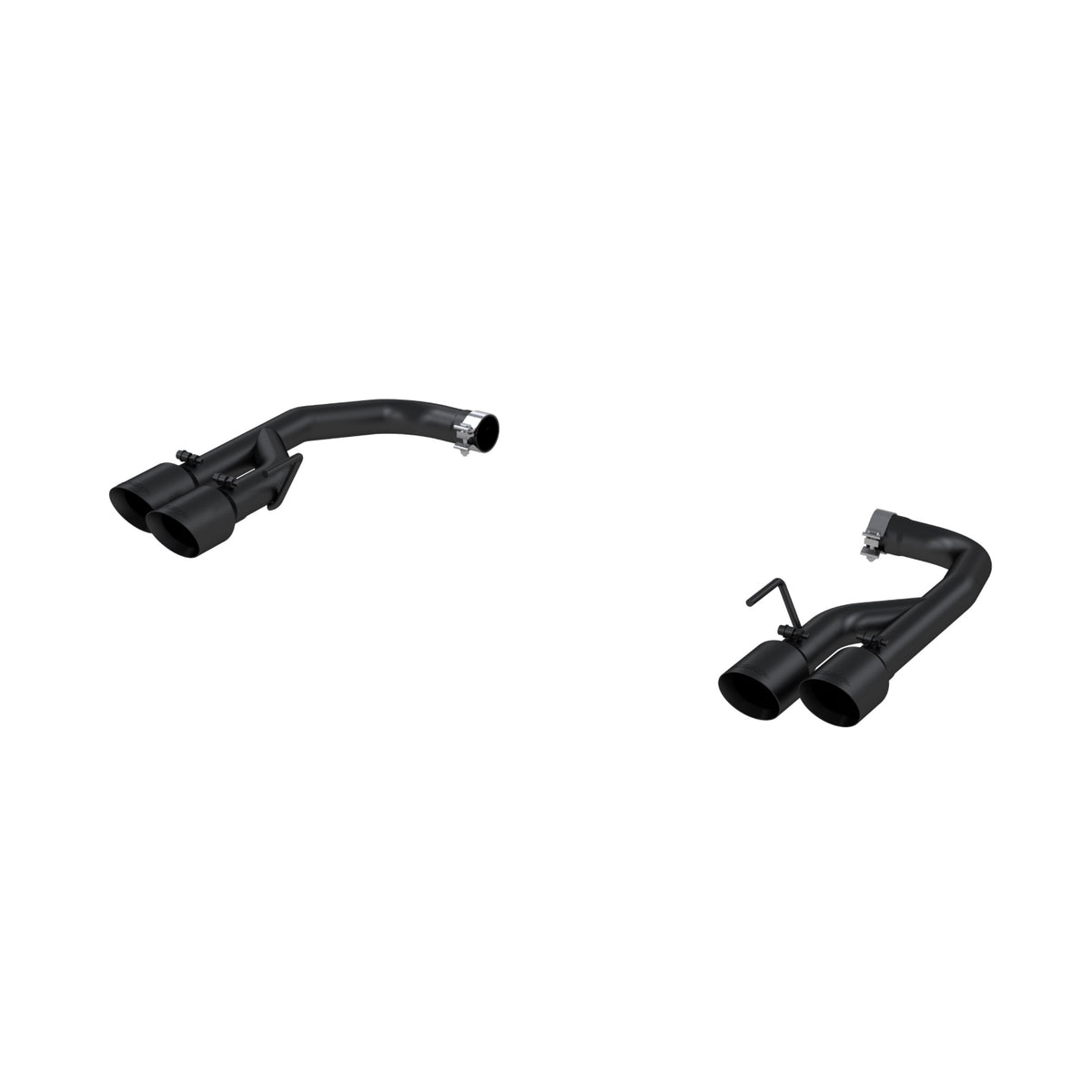 MBRP MBRP 2018 2023 Ford Mustang GT 5.0L Black-Coated Aluminized Steel 2.5 Axle Back with Quad Dual Wall Tips S7211BLK | S7211BLK