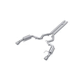 MBRP MBRP 2015 2017 Ford Mustang GT 5.0 - Convertible T409 Stainless Steel 3 Cat Back Dual Split Rear with 4.5 tips (Street Version) S7239409 | S7239409