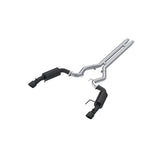 MBRP MBRP 2015 2017 Ford Mustang GT 5.0 - Convertible Black-Coated Aluminized Steel 3 Cat Back Dual Split Rear (Street Version) S7239BLK | S7239BLK