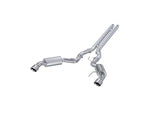 MBRP MBRP 2015 2017 Ford Mustang GT 5.0 - Coupe Only T409 Stainless Steel 3 Cat Back Dual Split Rear with 4.5 Tips (Street Version) S7277409 | S7277409
