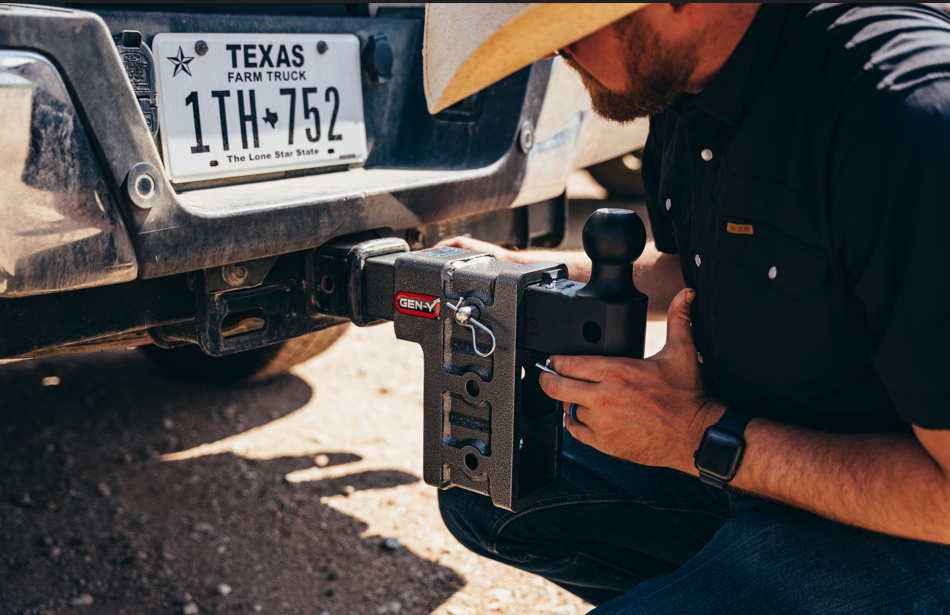 Gen-Y Hitch MEGA-DUTY 2in Shank 75in Drop 2K TW 16K Hitch and GH-051 Versa-Ball and GH-032 Pintle Lock | GH-524