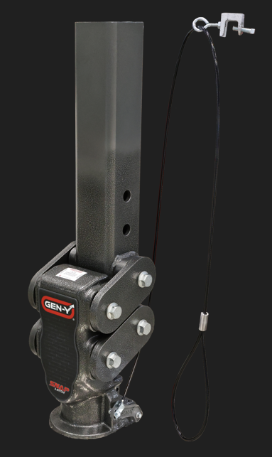 Gen-Y Hitch SPARTAN TORSION-FLEX Snap Latch 2.5 Offset 4 Square Tube Gooseneck 2 5 16 Coupler Standard Height 6.5K TW 30K Towing - Includes GH-098 Pin | GH-7092