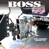 Gen-Y Hitch The BOSS TORSION-FLEX 25in Shank 5in Drop 17K TW 16K Hitch and GH-051 Versa-Ball and GH-032 Pintle Lock | GH-1124