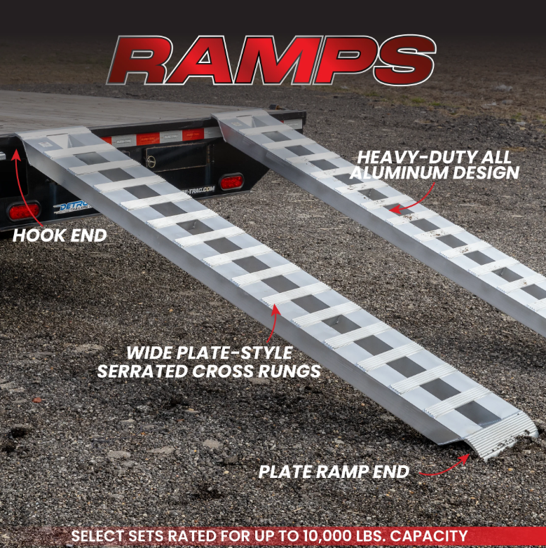 Gen-Y Hitch Single Heavy Duty 8 foot Aluminum Loading Ramp 15in x 96in 5K Towing Capacity | GH-16096-1