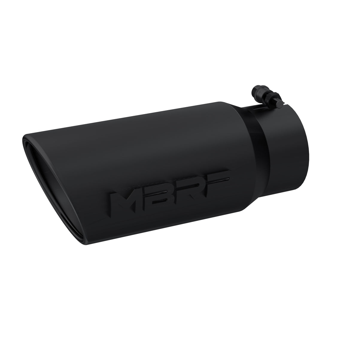 MBRP MBRP Black Coated Tip; 5 OD Angled Rolled End 4 inlet 12 length T5051BLK | T5051BLK