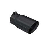 MBRP MBRP Black Coated Tip; 6 OD Dual Wall Angled 5 inlet 12 length T5074BLK | T5074BLK