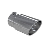 MBRP MBRP T304 Stainless Steel Tip; 6 OD Angled Rolled End 5 inlet 12 length T5075 | T5075