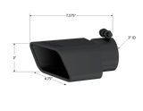 MBRP MBRP Black Coated Tip; 4.75 x 3 ; Rectangle Angled Cut; 3 ID; Passenger Side; 7.375 length T5120BLK | T5120BLK