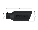 MBRP MBRP Black Coated Tip; 7 OD; Rolled End; 4 ID; 18 length T5126BLK | T5126BLK