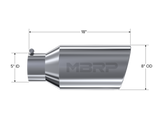MBRP MBRP T304 Stainless Steel Tip; 8 OD; Rolled End; 5 ID; 18 length T5129 | T5129