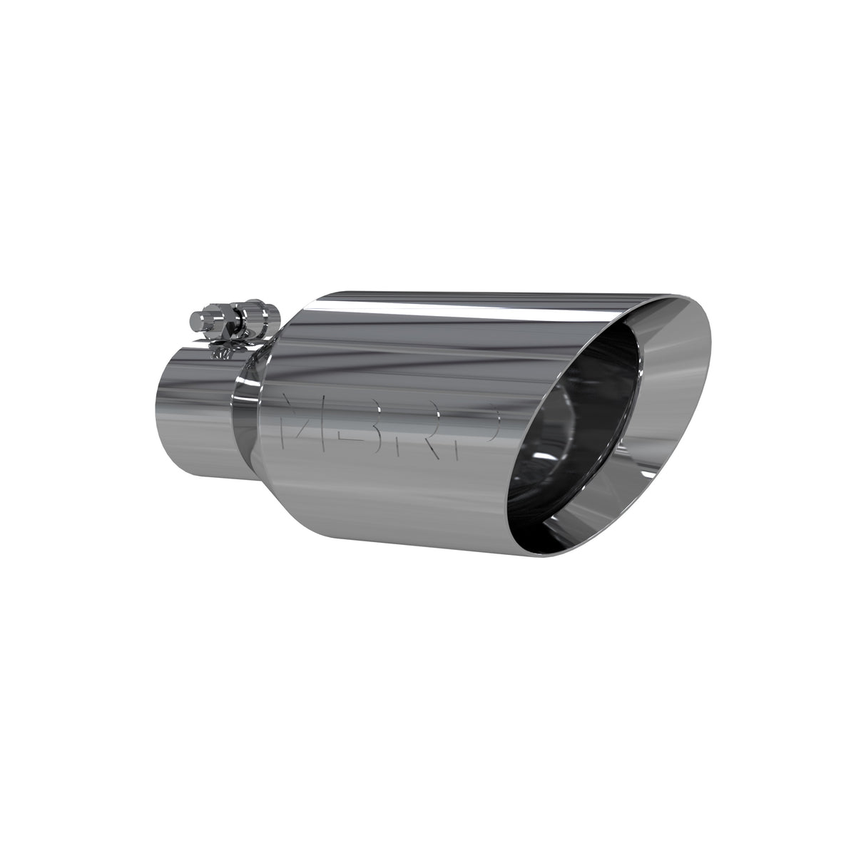 MBRP MBRP T304 Stainless Steel DW Angle Rolled End Tip; 2.5  ID; 4.5 OD; 11 length T5161 | T5161