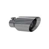 MBRP MBRP T304 Stainless Steel DW Angle Rolled End Tip; 2.5  ID; 4.5 OD; 11 length T5161 | T5161