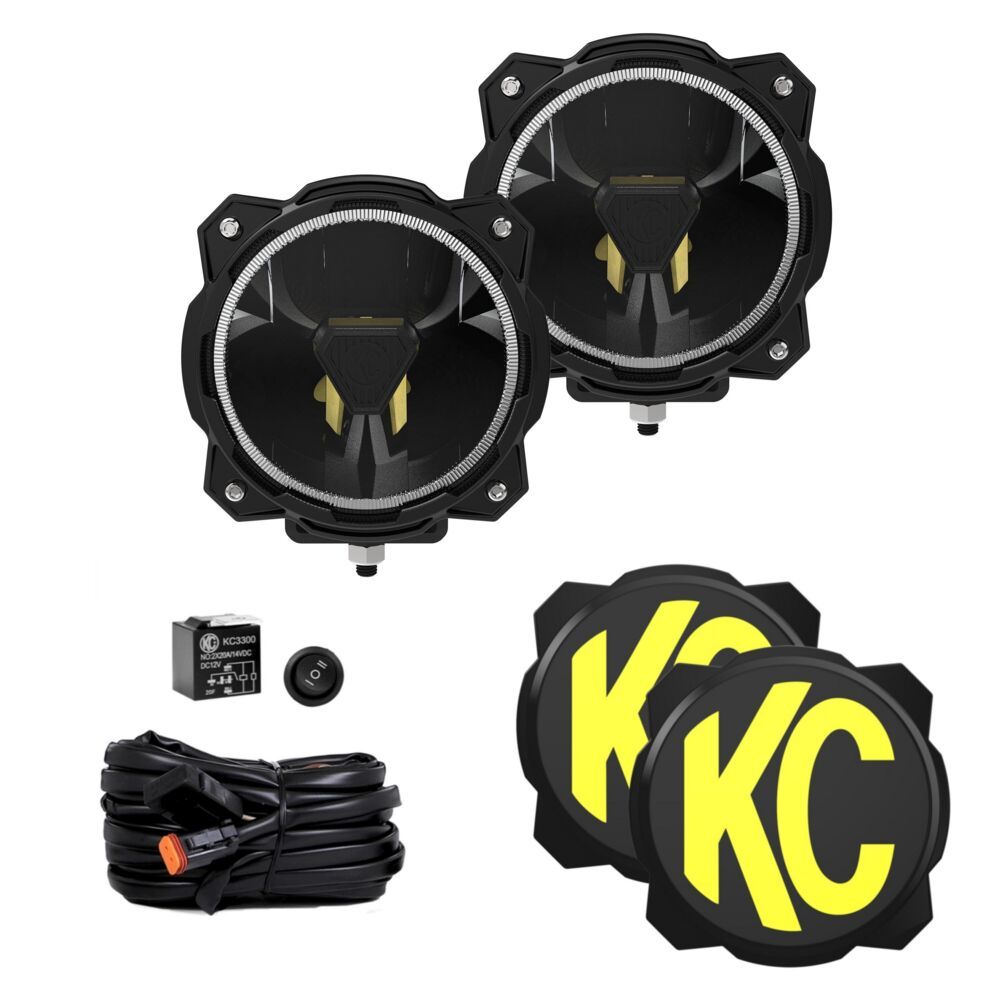 KC HiLites KC HiLites GravityTitan 6 LED - Pair Pack - Spot Beam 91401 | 91401