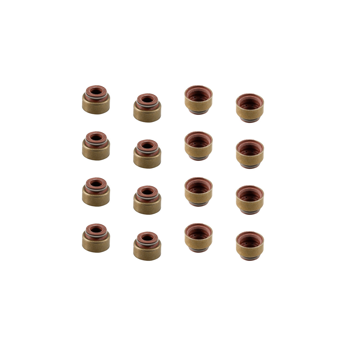 Pacific Engineering PPE Power Valve Stem Seal Kit (16pcs) for Cylinder Head - GM 6.6L Duramax 2001-2016 110090016 | 110090016