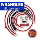 JeepCables.com JeepCables Big 7 Jeep Wrangler JL (2018 - 2024) 2.0L 1/0GA | JL-2.0L-1/0G