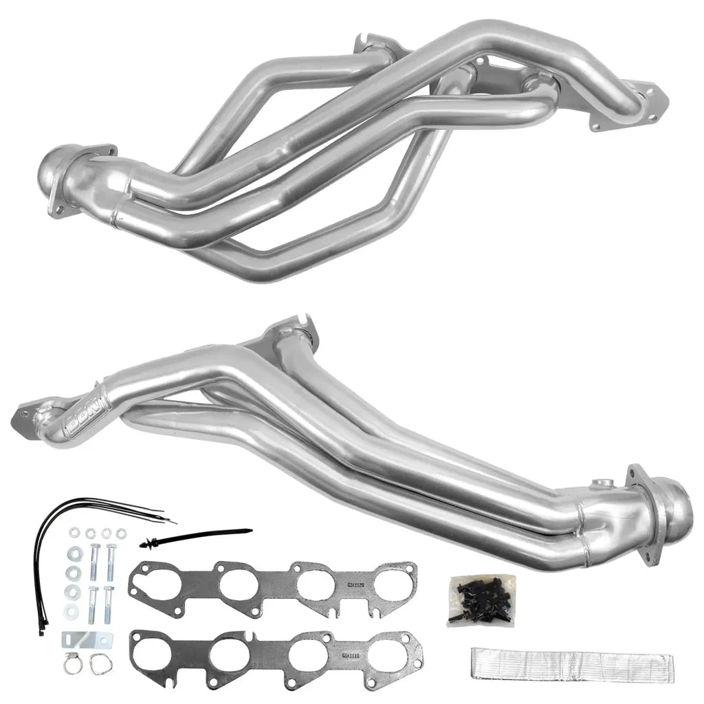 BBK BBK 2009-2024 RAM 1500 HEMI 5.7L 1-3 4 LONG TUBE EXHAUST HEADERS - POLISHED SILVER CERAMIC 19500 | 19500