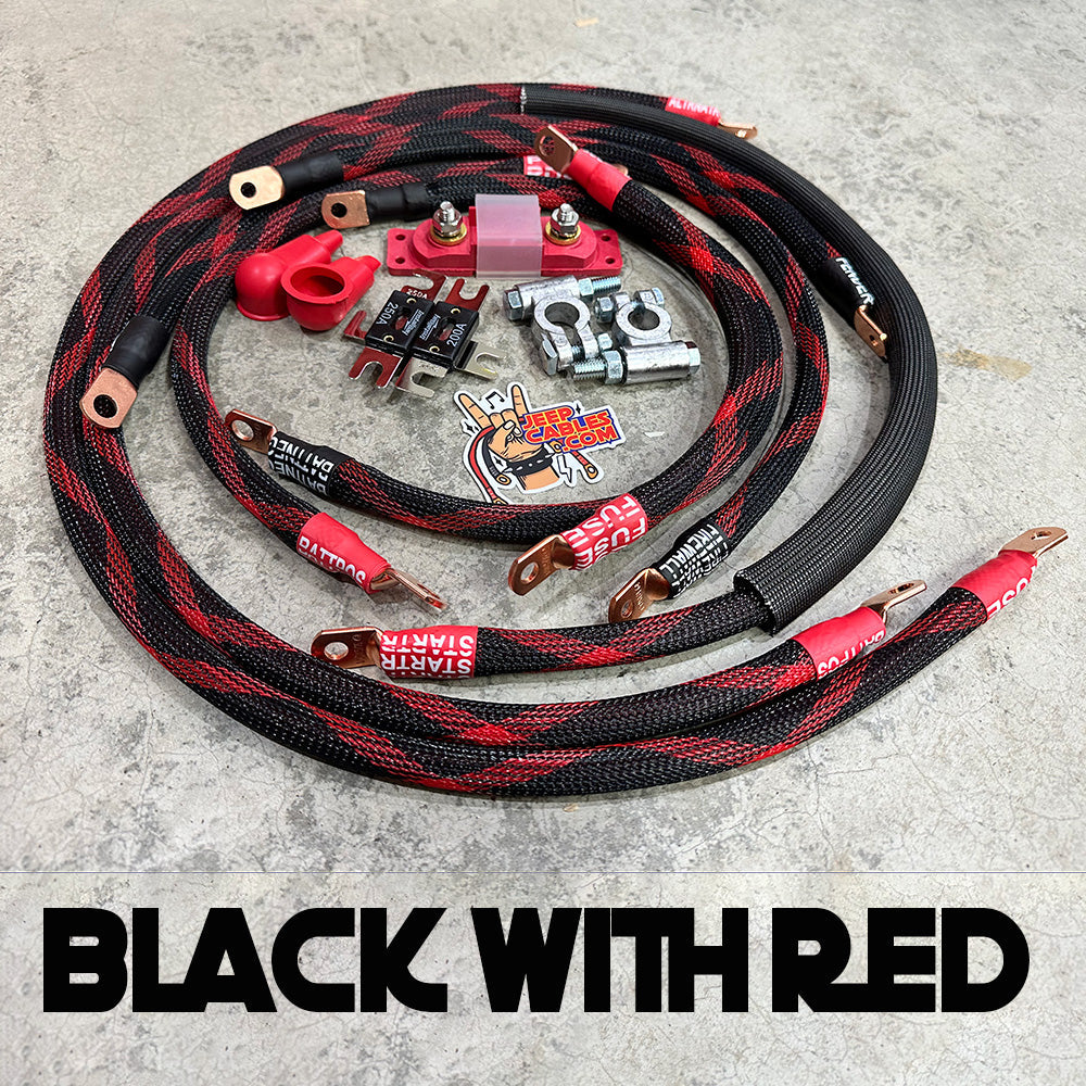 JeepCables.com JeepCables Big 7 Jeep Grand Cherokee WJ (1999-2005) 4.0L 4GA | WJ-4G-4.0L