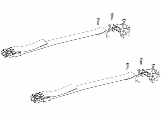 BAK Service Kit - BAKFlip - Underside Buckle Ends  Strap Clips with Hardware - (2) | PARTS-356A0003