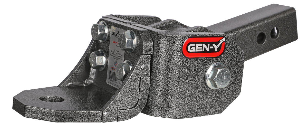 Gen-Y Hitch GLYDER TORSION-FLEX 2in Shank 2in drop 4K - 7K TW 7K Hitch and Ball Platform with 1in Diameter Mounting Hole | GH-12001