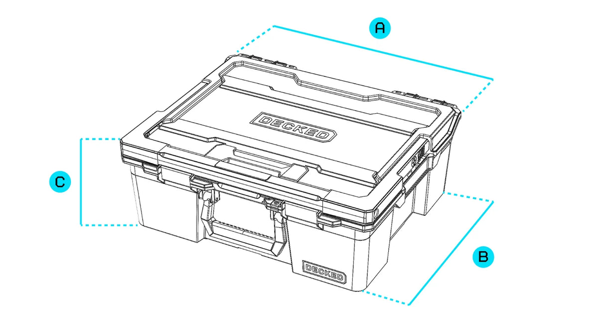 Decked Decked LLC DCO HALFRACK 32 CASE W TWO CASE DIVIDERS RANGER GREEN A0020-HRAK-GRN | A0020-HRAK-GRN