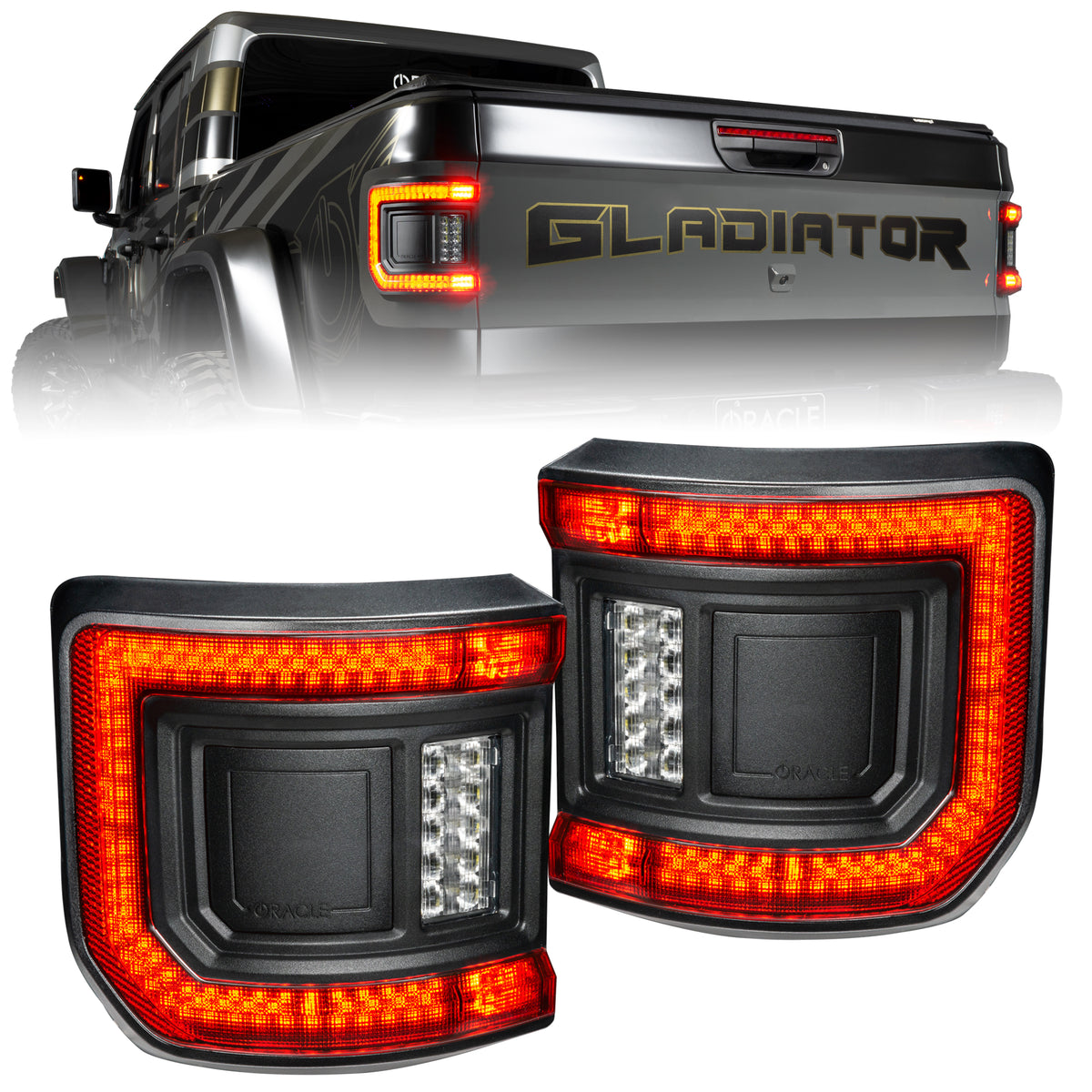 Oracle Oracle Light Black Series Flush Mount LED Tail Light for Jeep Gladiator JT - Tinted Len 5882-504-T | 5882-504-T