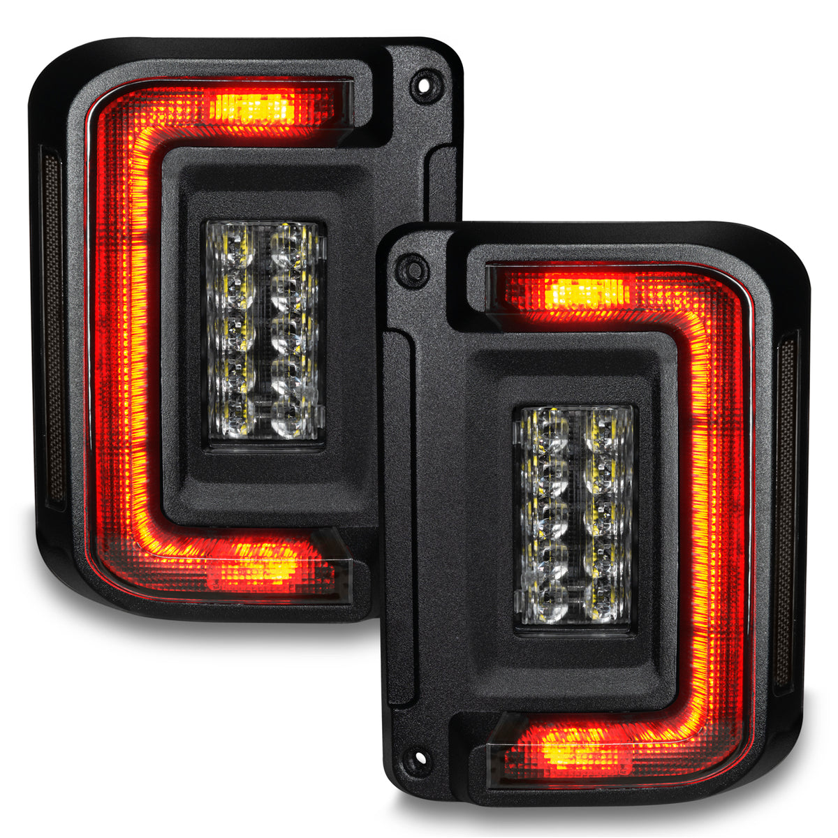 Oracle Oracle Light Black Series Flush Mount LED Tail Light for Jeep Wrangler JK - Tinted Len 5891-504-T | 5891-504-T