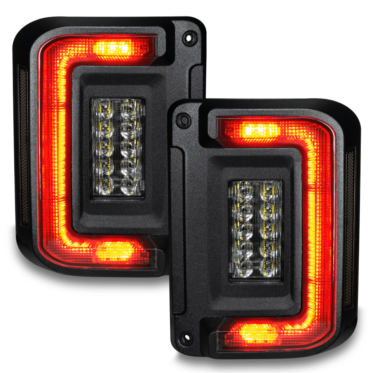 Oracle Oracle Light Black Series Flush Mount LED Tail Light for Jeep Wrangler JK - Tinted Len 5891-504-T | 5891-504-T