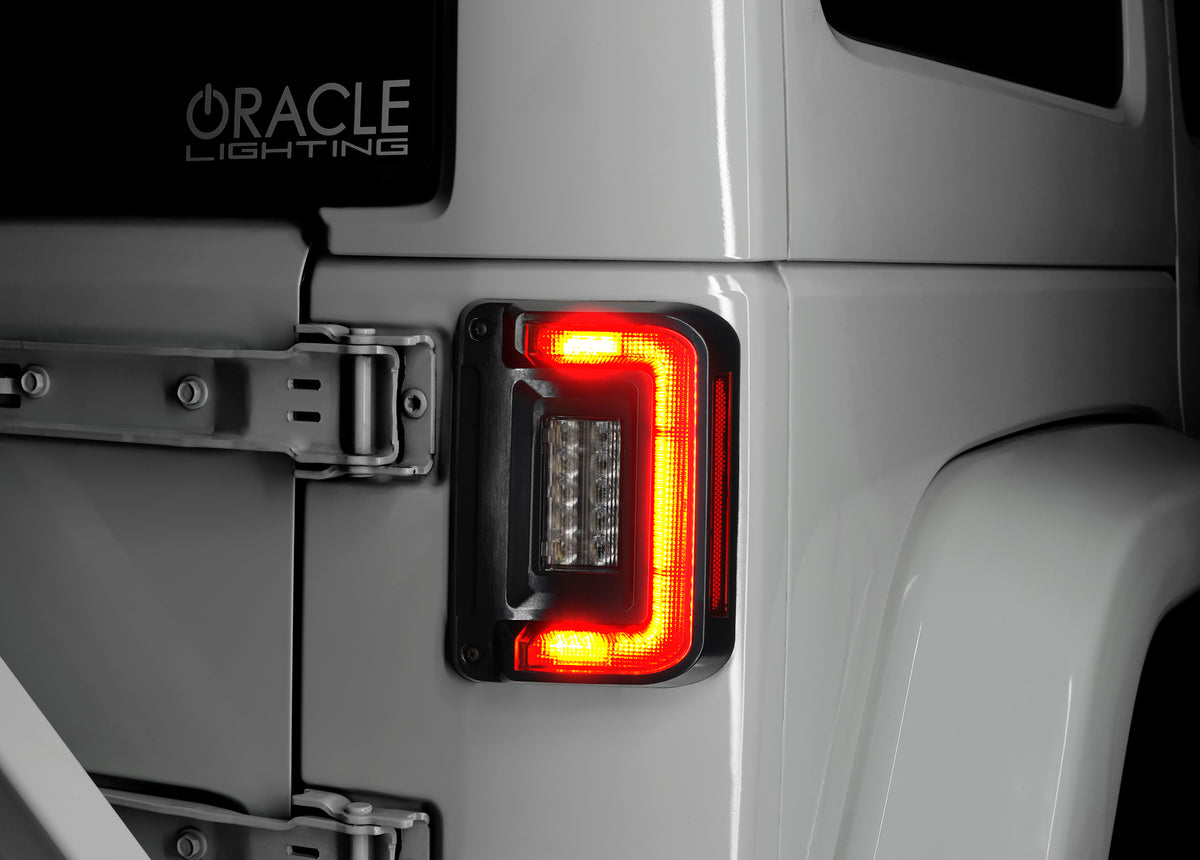 Oracle Oracle Light Black Series Flush Mount LED Tail Light for Jeep Wrangler JK - Tinted Len 5891-504-T | 5891-504-T
