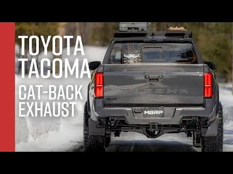 MBRP MBRP 2024 2026 Toyota Tacoma 2.4L T304 Stainless Steel 3 Cat-Back Pre-Axle Turn Down S5325304 | S5325304