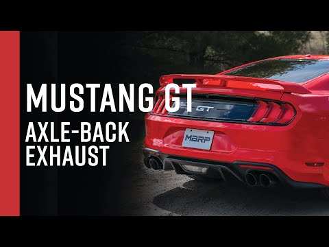 MBRP MBRP 2018 2023 Ford Mustang GT 5.0L T304 Stainless Steel 2.5 Axle Back with Quad Dual Wall Tips S7211304 | S7211304