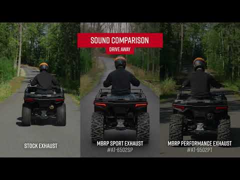 MBRP MBRP 2006 2007 Polaris Sportsman 450 5 Single Slip-on Performance Series AT-9502PT | AT-9502PT