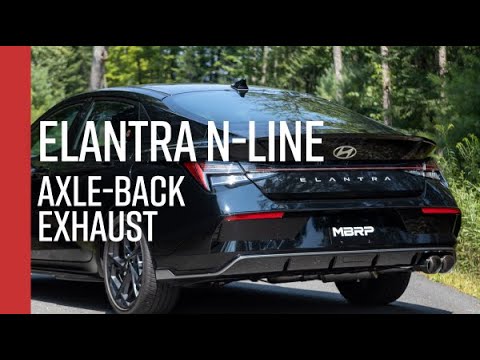 MBRP MBRP 2021 2026 Hyundai Elantra N-Line 1.6L Turbo T304 Stainless Steel 3 Axle-Back Single Rear Exit with Dual Outlet Carbon Fiber Tip S47123CF | S47123CF