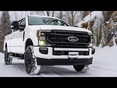 MBRP MBRP 2017 2026 Ford F250 F350 Super Crew Cab 6.2L 6.8L  7.3L Black-Coated Aluminized Steel 4 Resonator Back Single Side Street Version S5247BLK | S5247BLK