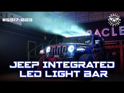 Oracle Oracle Lights Integrated Windshield Roof LED Light Bar System for Jeep Wrangler JL  Gladiator JT - Black - 5917-023 5917-023 | 5917-023