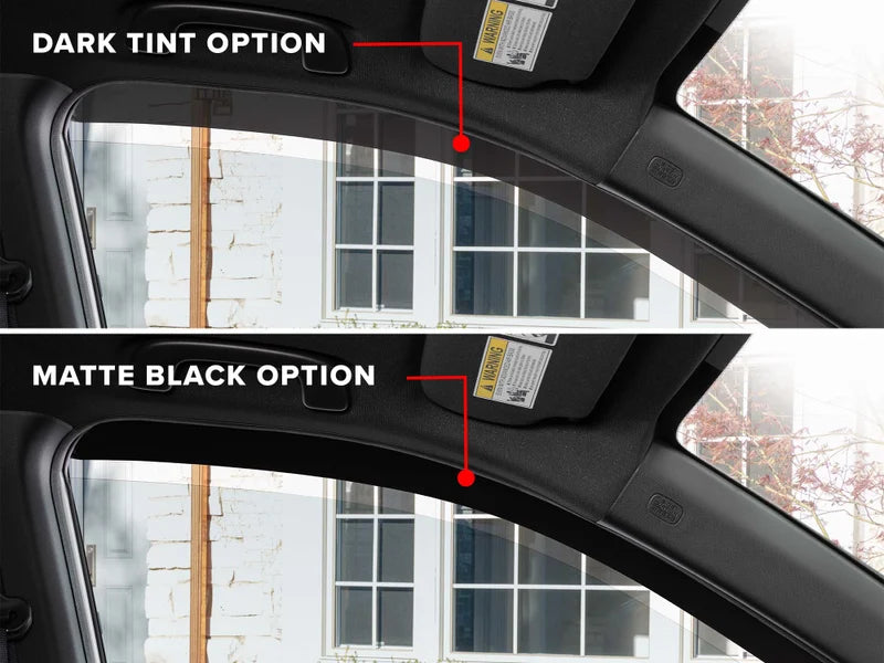 WeatherTech WeatherTech Matte Black Front and Rear Side Window Deflectors Fits -23-27 F-250 F-350 F-450 F-550 - 801025IMB-81765IMB | 801025IMB-81765IMB